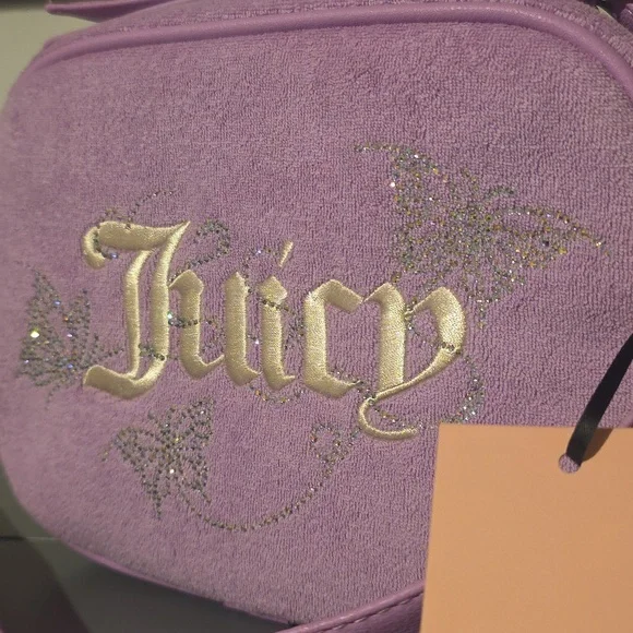 JUICY COUTURE NWT Wingin It Violet Tulle Camera Bag - Picture 4 of 8